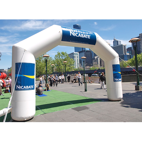 High quality PVC 9m wide inflatable finish&Start arch