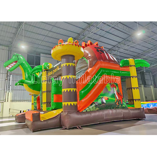 5m Inflatable dinosaur world bounce castle - Image 4