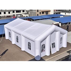 40ft by 20ft white inflatable LED party tent