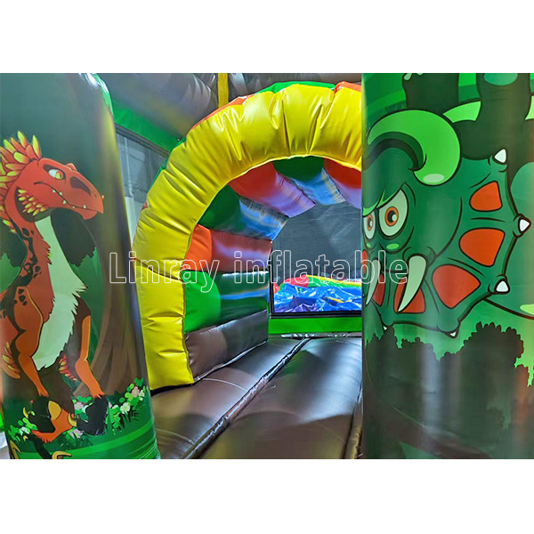 5m Inflatable dinosaur world bounce castle - Image 5