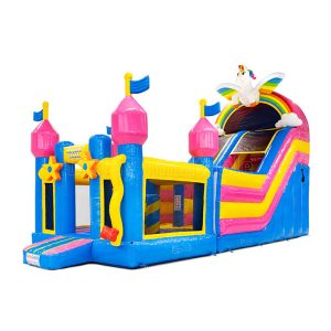 4 in 1 Unicorn Dry/Wet inflatable slide