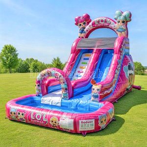 New design A lovely Girl Inflatable slide