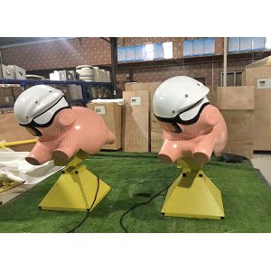 Lovely Flying pig mechanical riding game